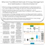 ¿Cuáles son los diferentes métodos de gestión y optimización de la energía en sistemas eléctricos?