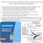 What are the different types of power quality issues and their impact on electrical systems?