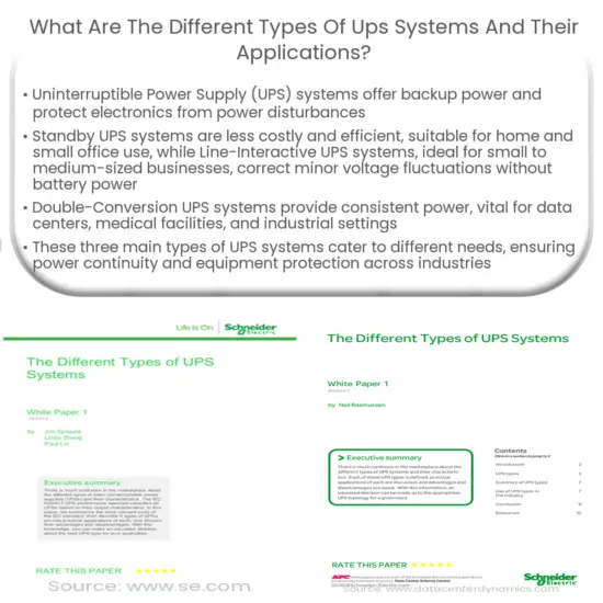 How does a UPS protect electronic devices from power outages and