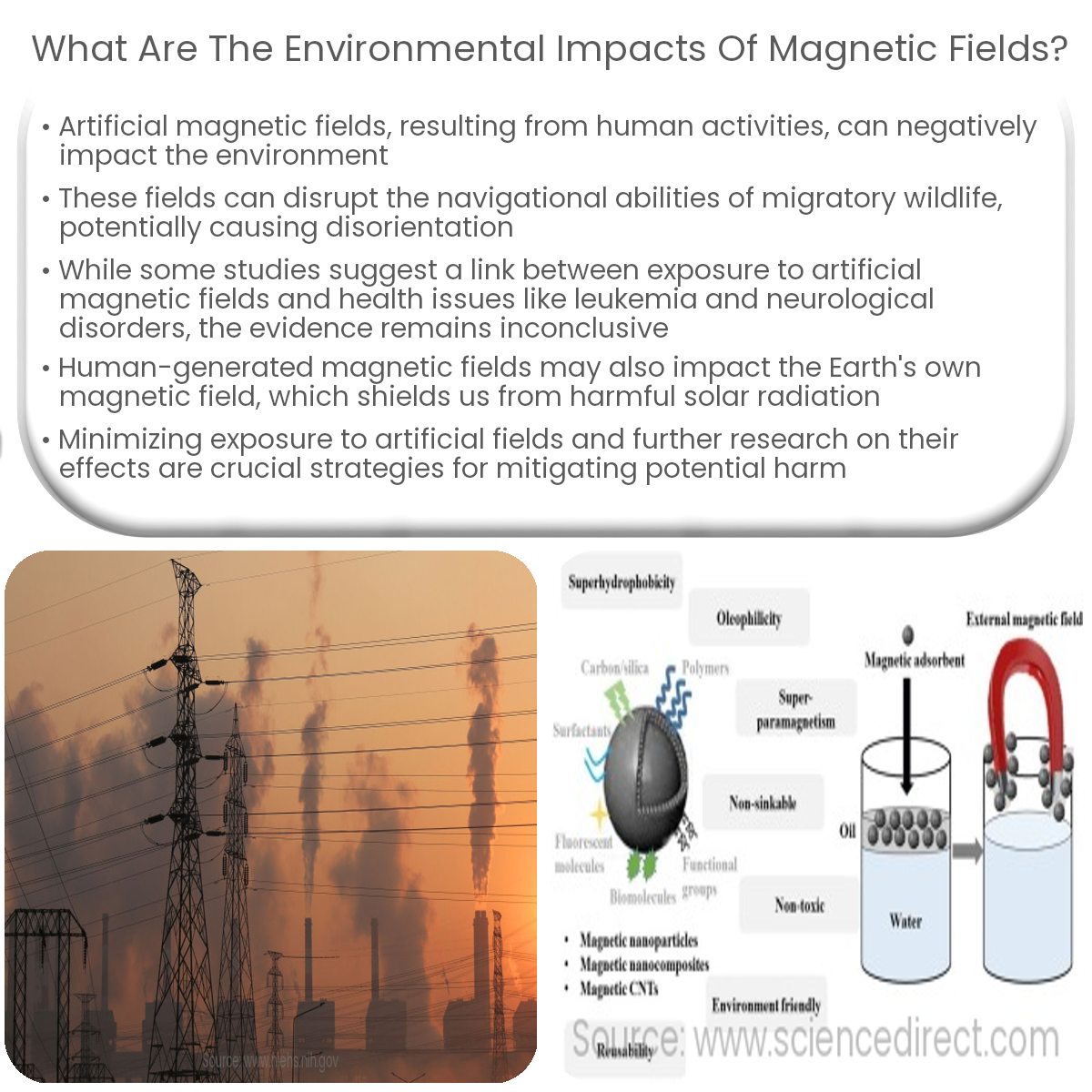 What are the environmental impacts of magnetic fields?