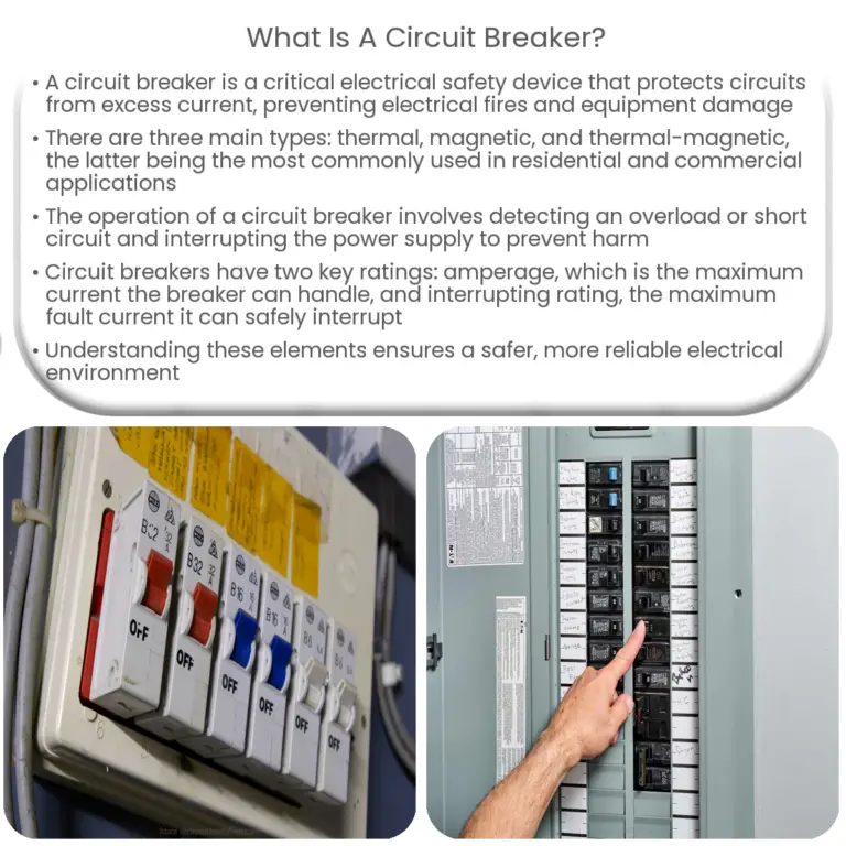 What is the role of circuit breakers in electric circuit protection?