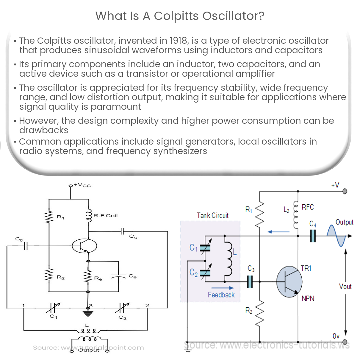 What is a Colpitts oscillator?