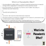 O que é o efeito piezoelétrico?