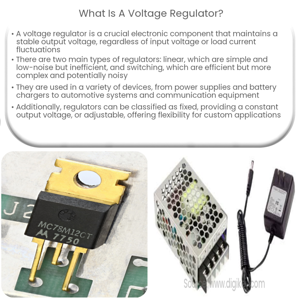 Reguladores de voltaje How it works, Application & Advantages