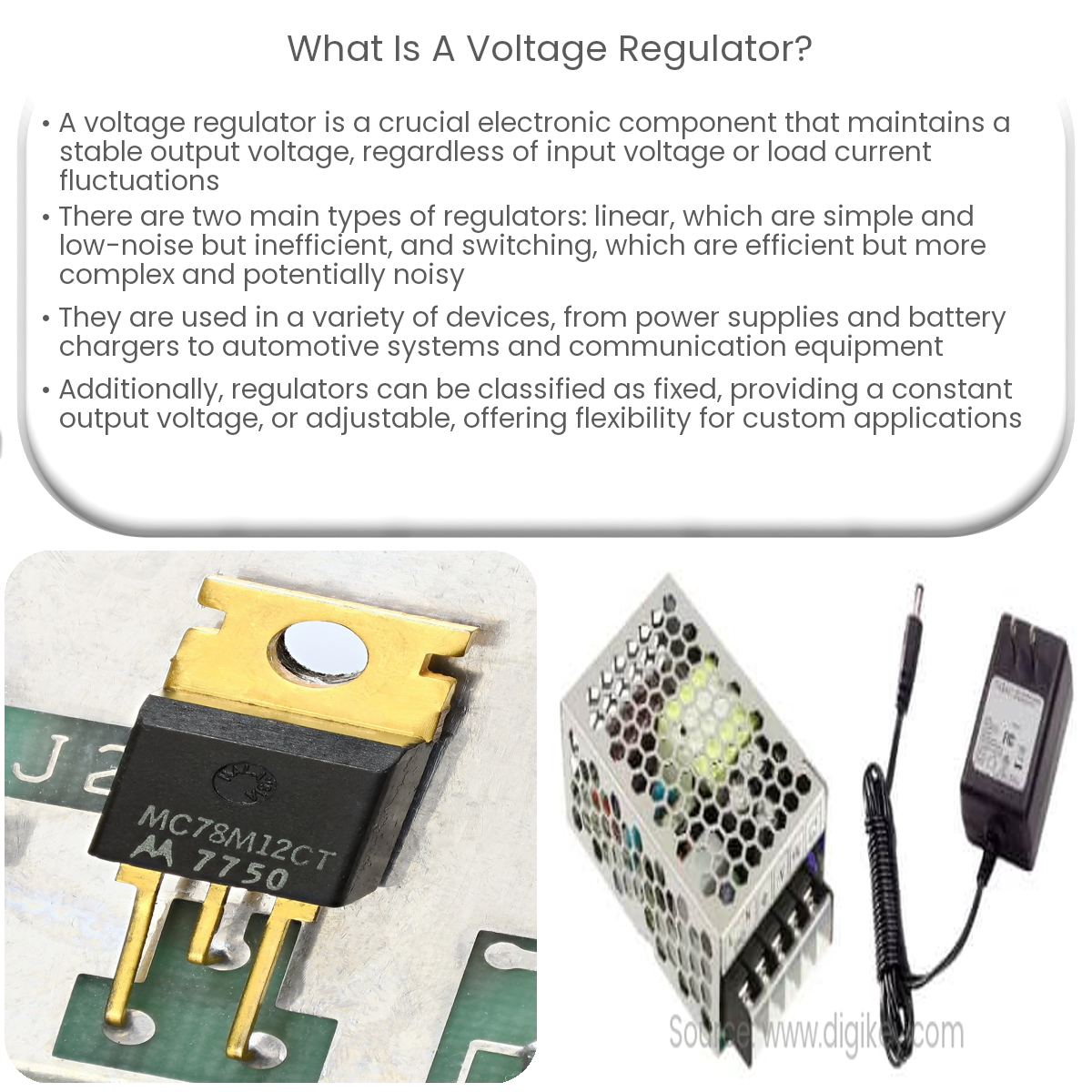 What is a voltage regulator?