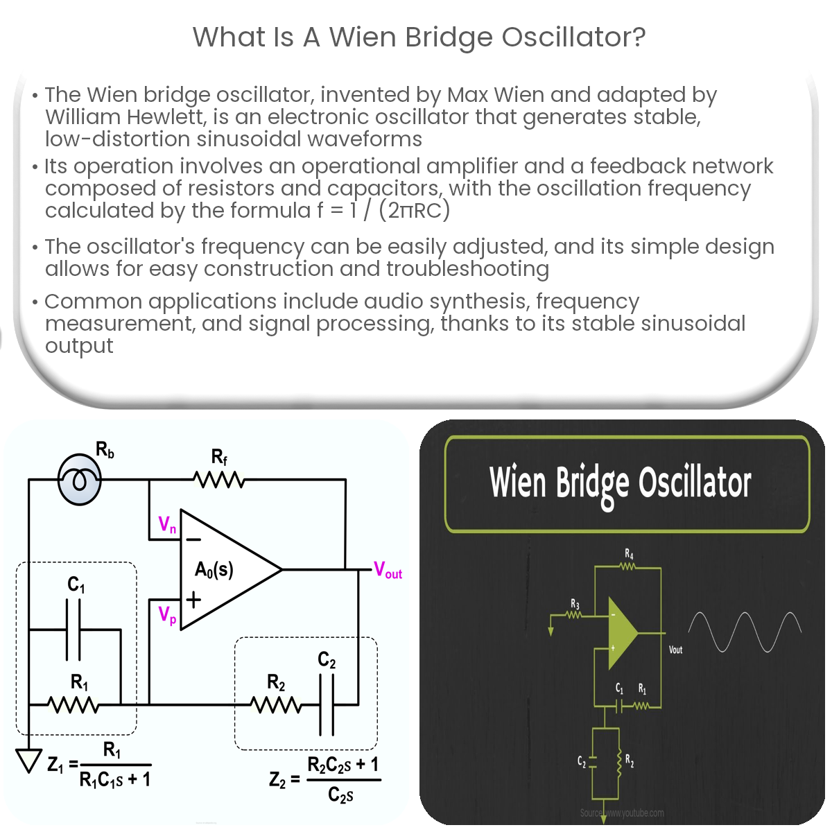 What is a Wien bridge oscillator?