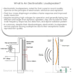 What is an electrostatic loudspeaker?