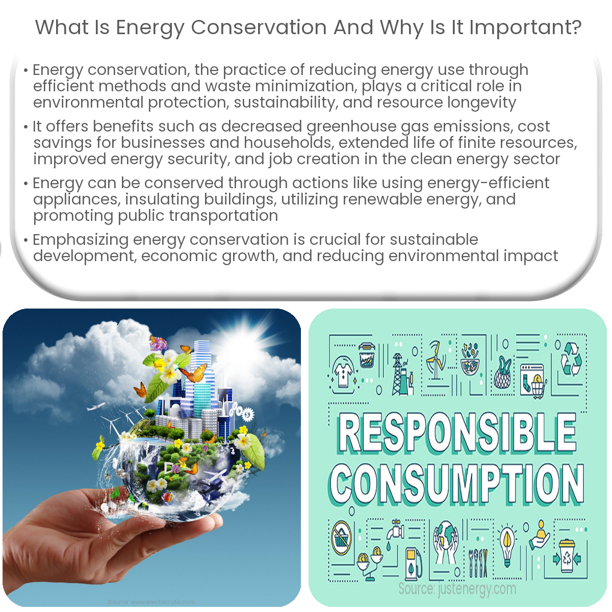 What is energy conservation and why is it important?