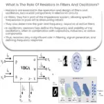 Qual é o papel dos resistores em filtros e osciladores?