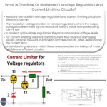 Qual é o papel dos resistores nos circuitos de regulação de tensão e limitação de corrente?