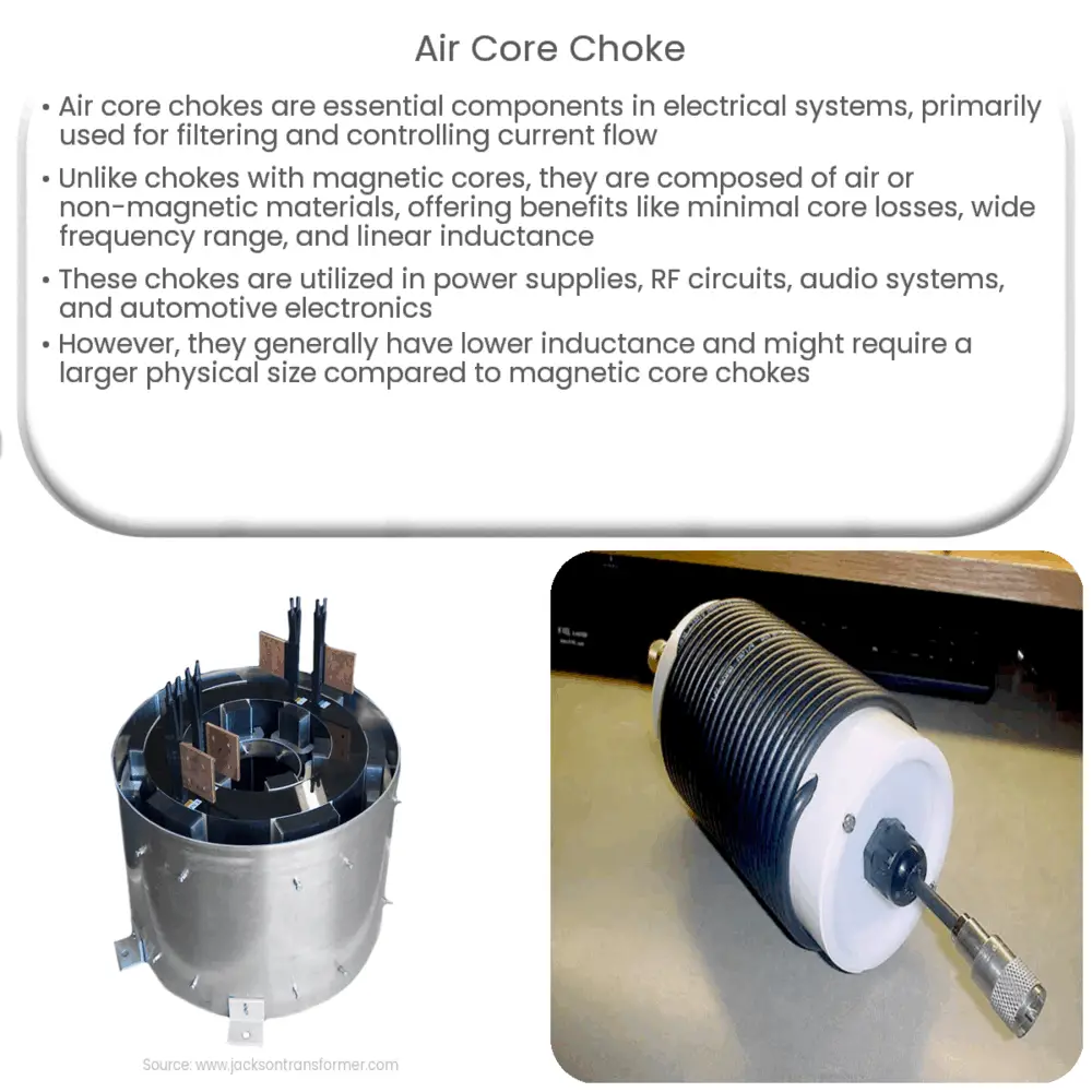 Air core choke