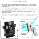 Air-ionized separator