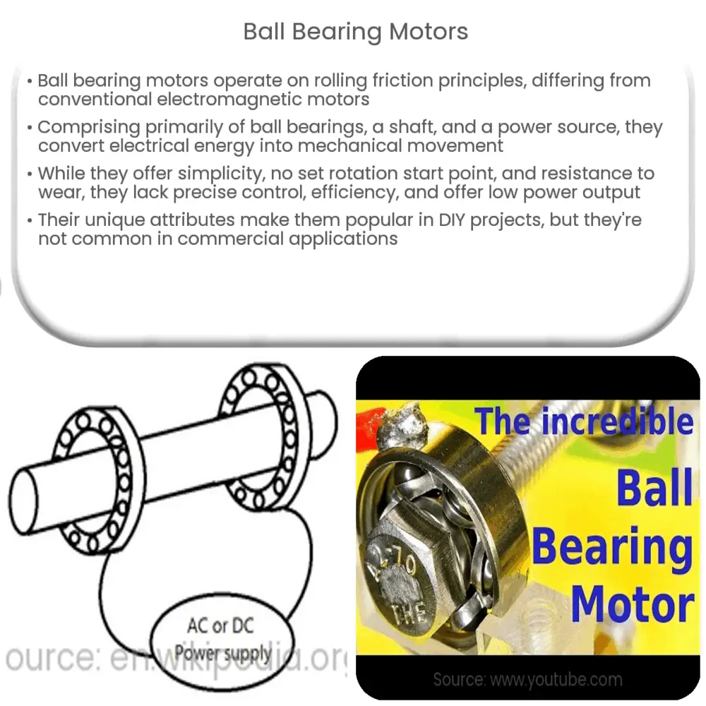 Ball Bearing Motors How it works, Application & Advantages