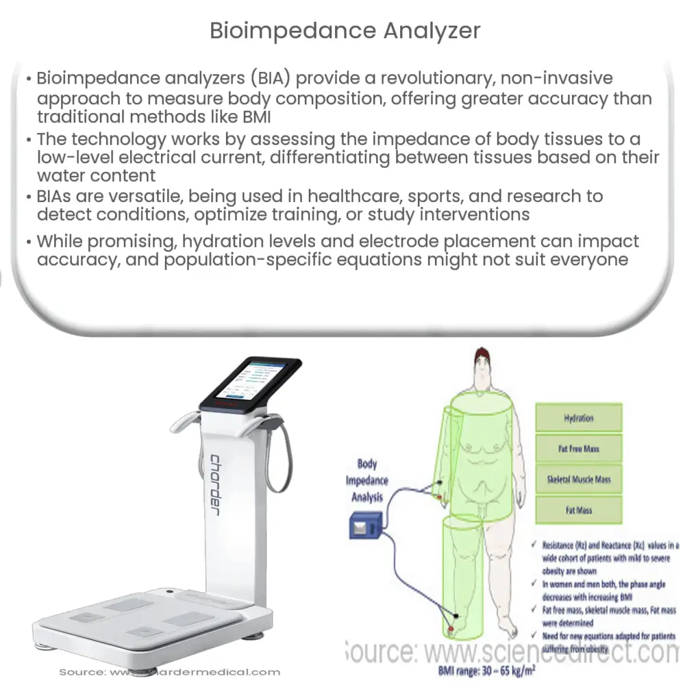 Bioelectrical Impedance Analysis (BIA) principle of work