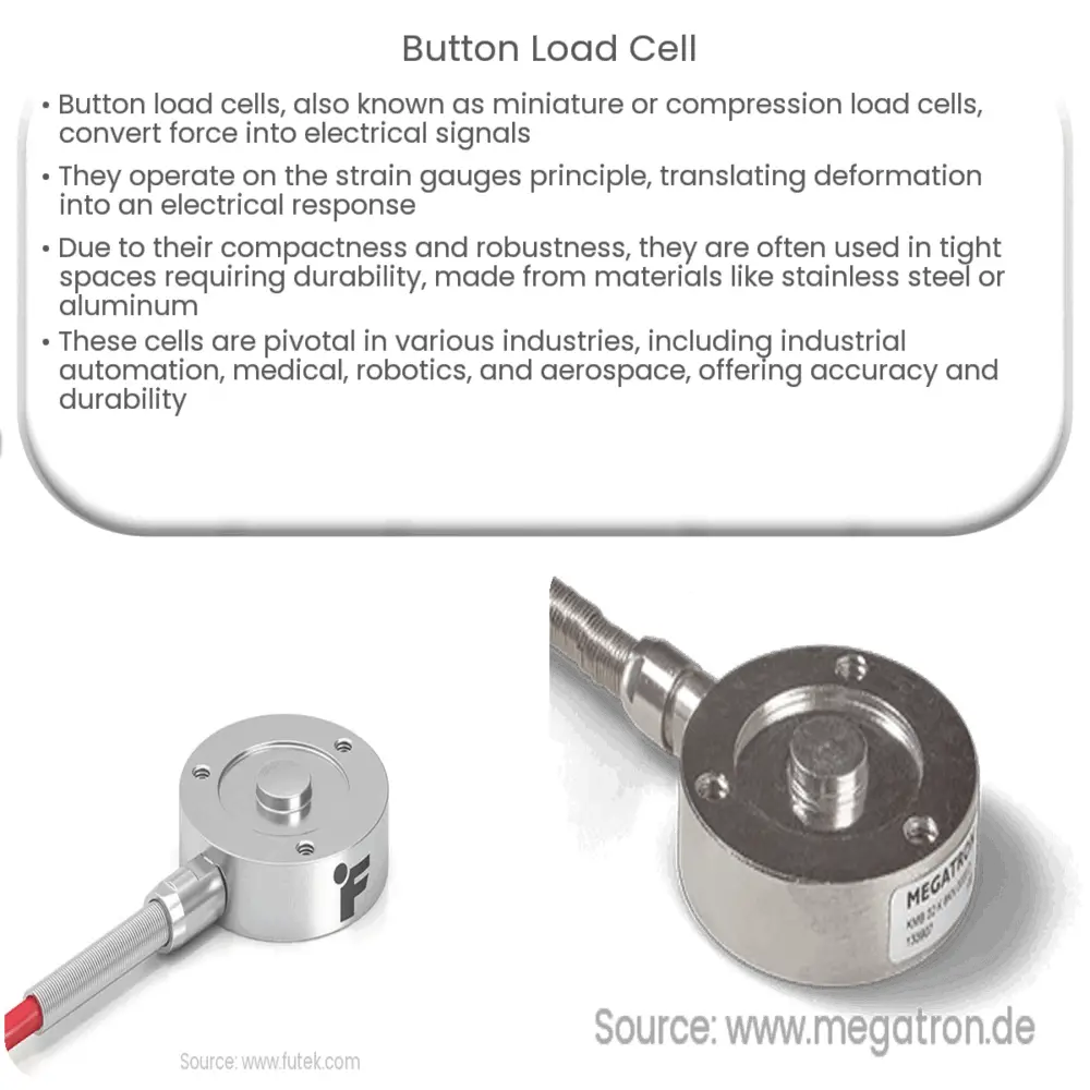 Button load cell | How it works, Application & Advantages