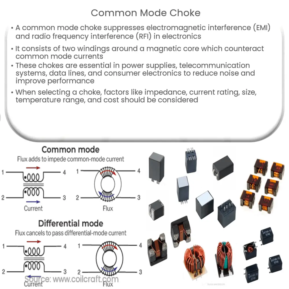 Common mode choke