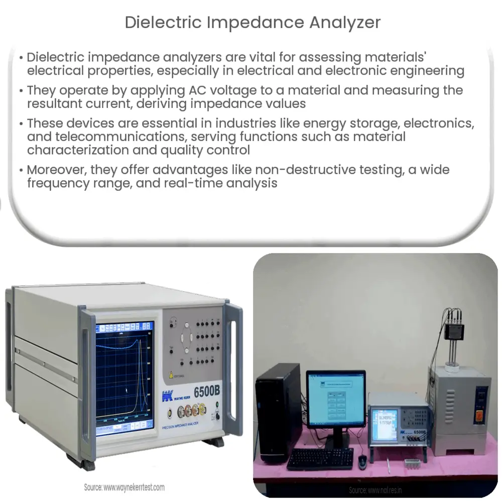 Dielectric impedance analyzer