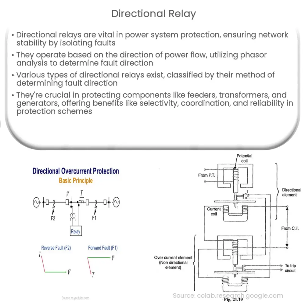 Directional Overcurrent Relay - Construction, Working Principle &  Applications