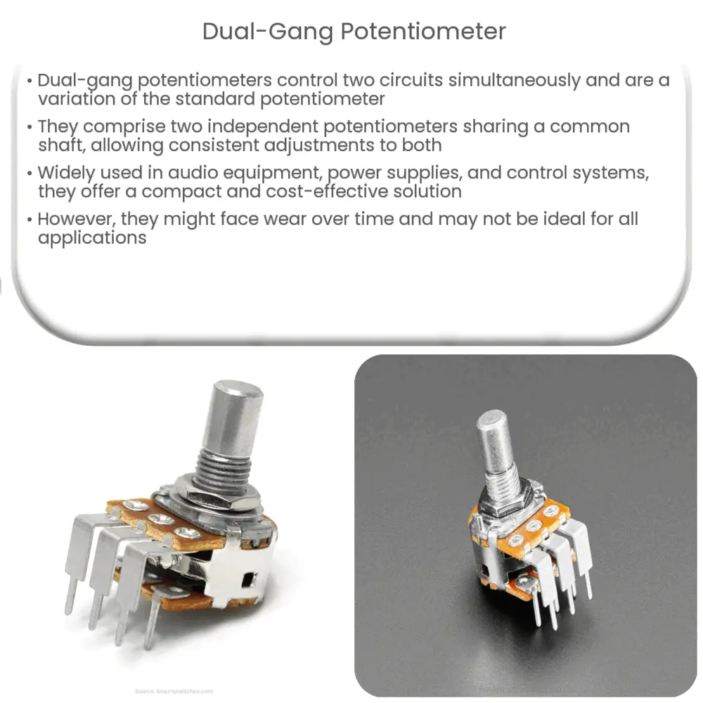 Dual-Gang Potentiometer  How it works, Application & Advantages
