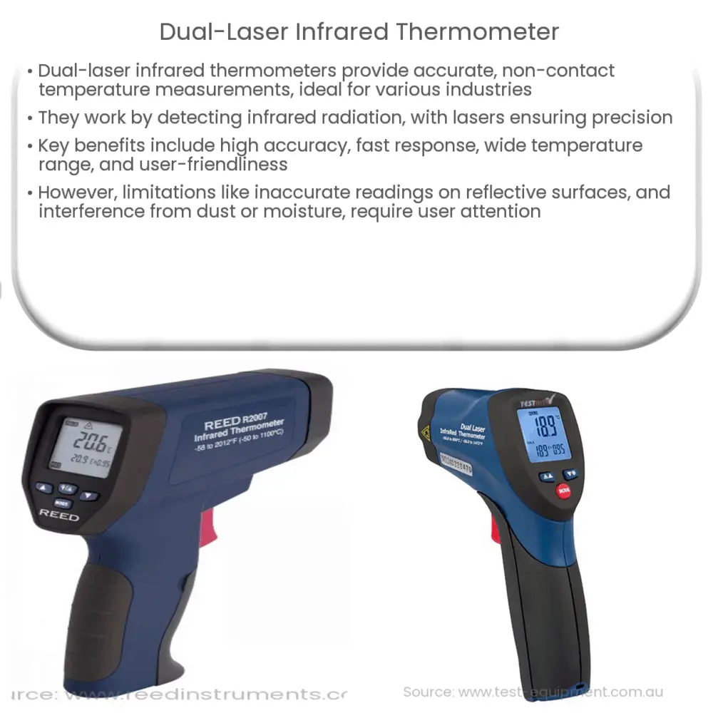 Ideal 61-847 - Dual Laser Targeting Infrared Thermometer