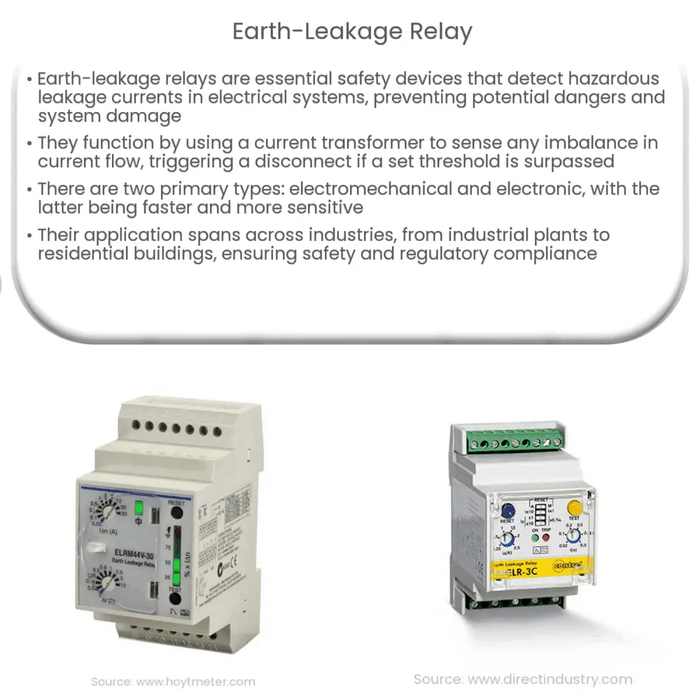 EarthLeakage Relay How it works, Application & Advantages