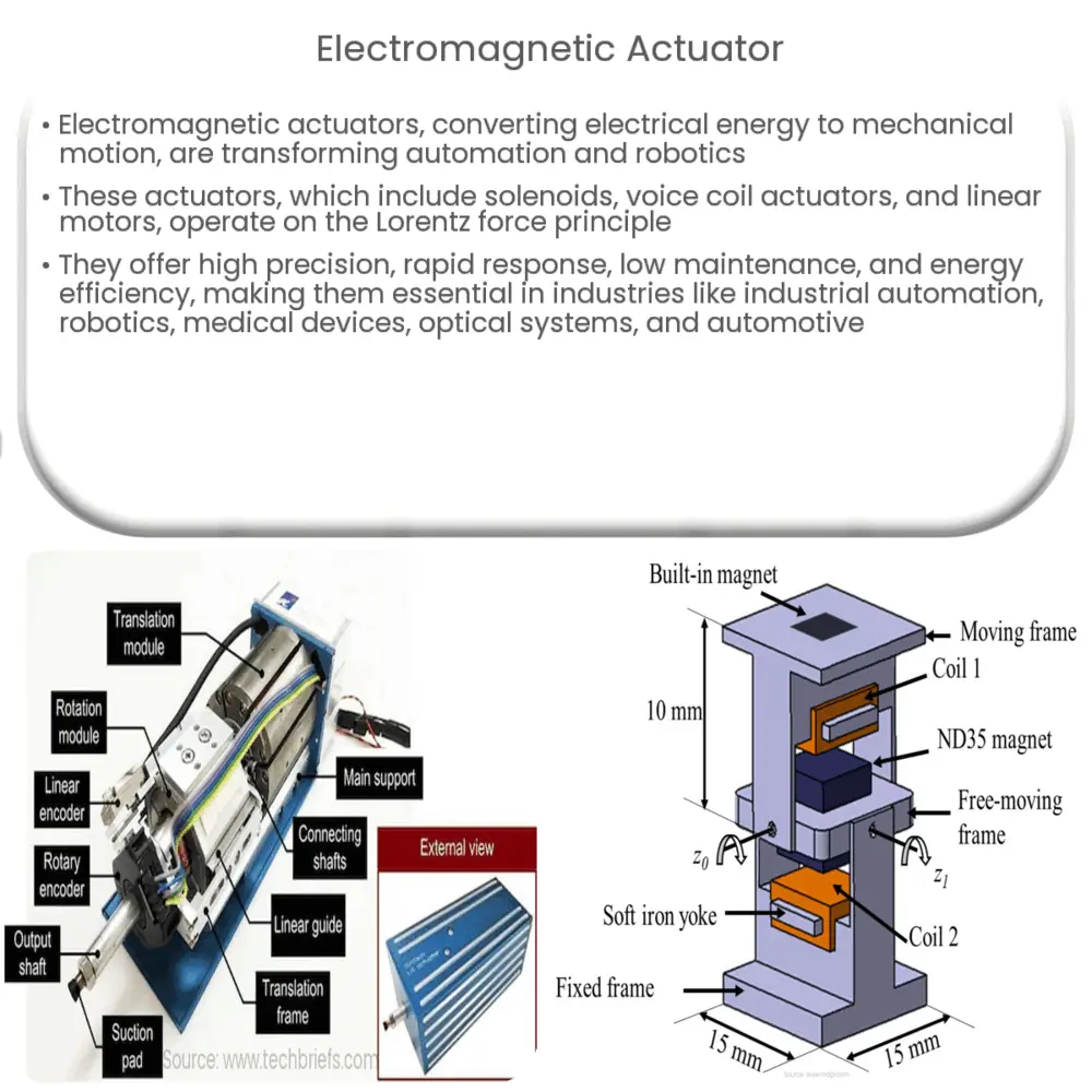 Electromagnetic actuator  How it works, Application & Advantages