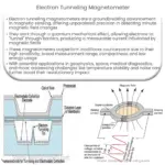 Electron tunneling magnetometer