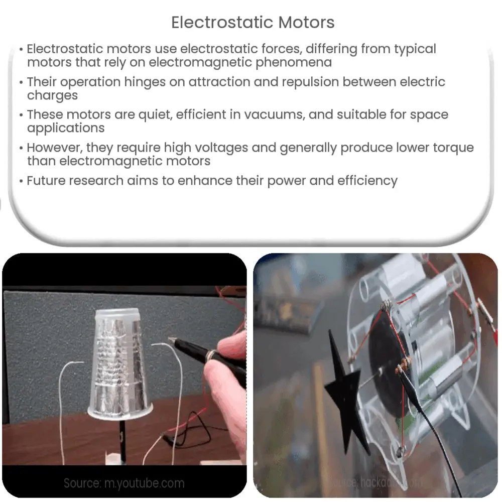 Electrostatic Motors