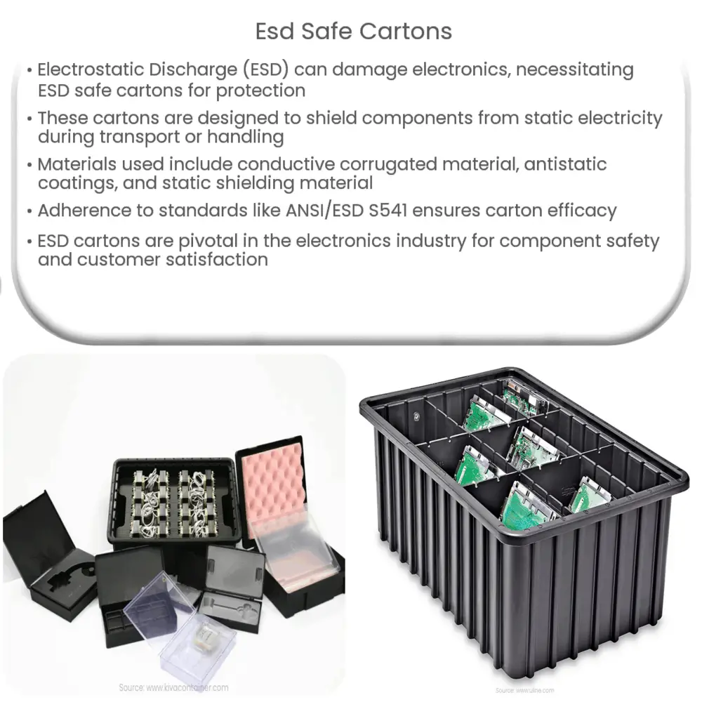 ESD Safe Cartons How it works, Application & Advantages