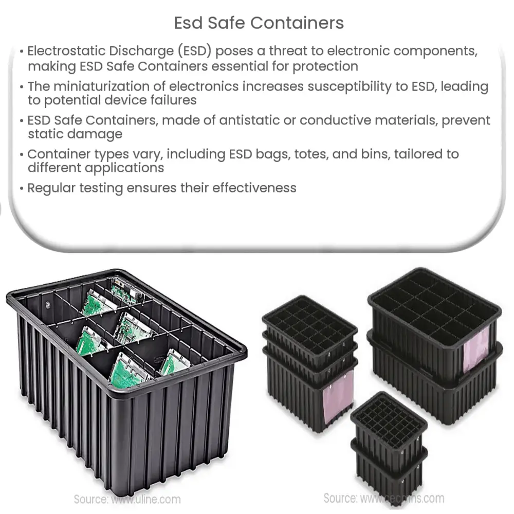 ESD Safe Containers How it works, Application & Advantages