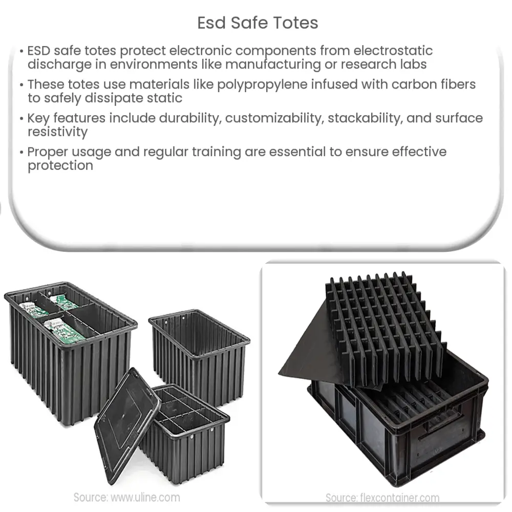 ESD Safe Totes How it works, Application & Advantages