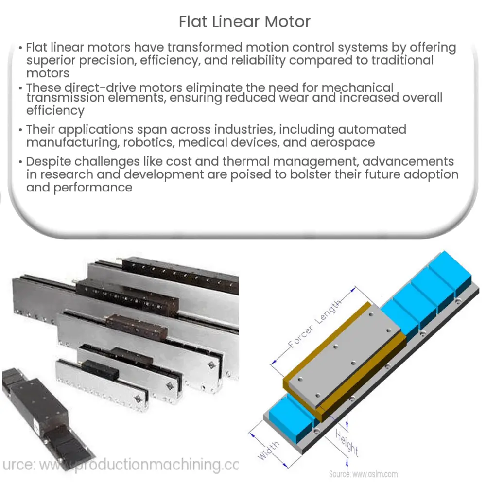 Flat linear motor