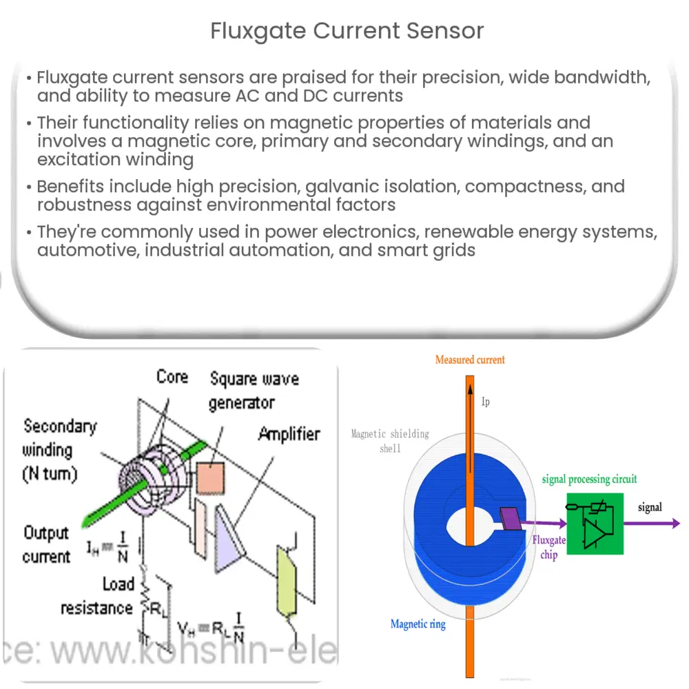 Fluxgate current sensor