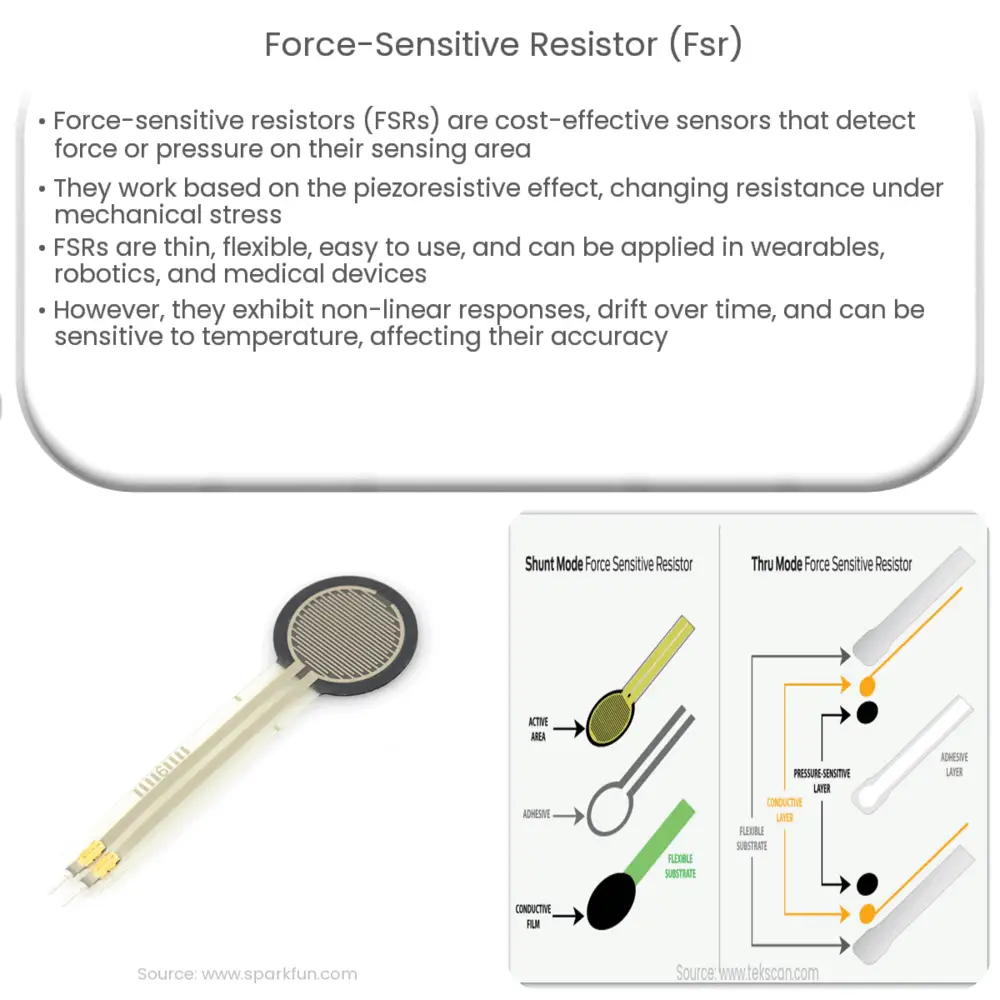 Force-sensitive resistor (FSR)