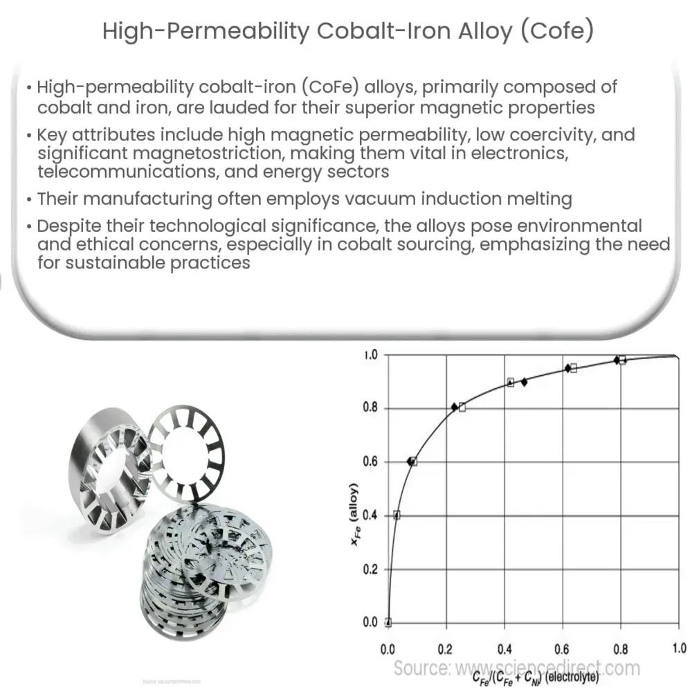 High-Permeability Cobalt-Iron alloy (CoFe)