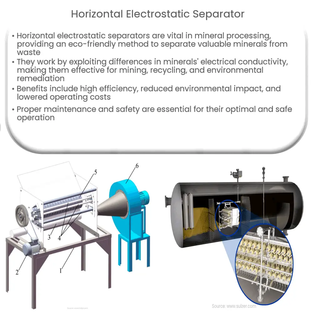 Horizontal electrostatic separator