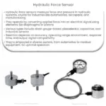 Hydraulic force sensor