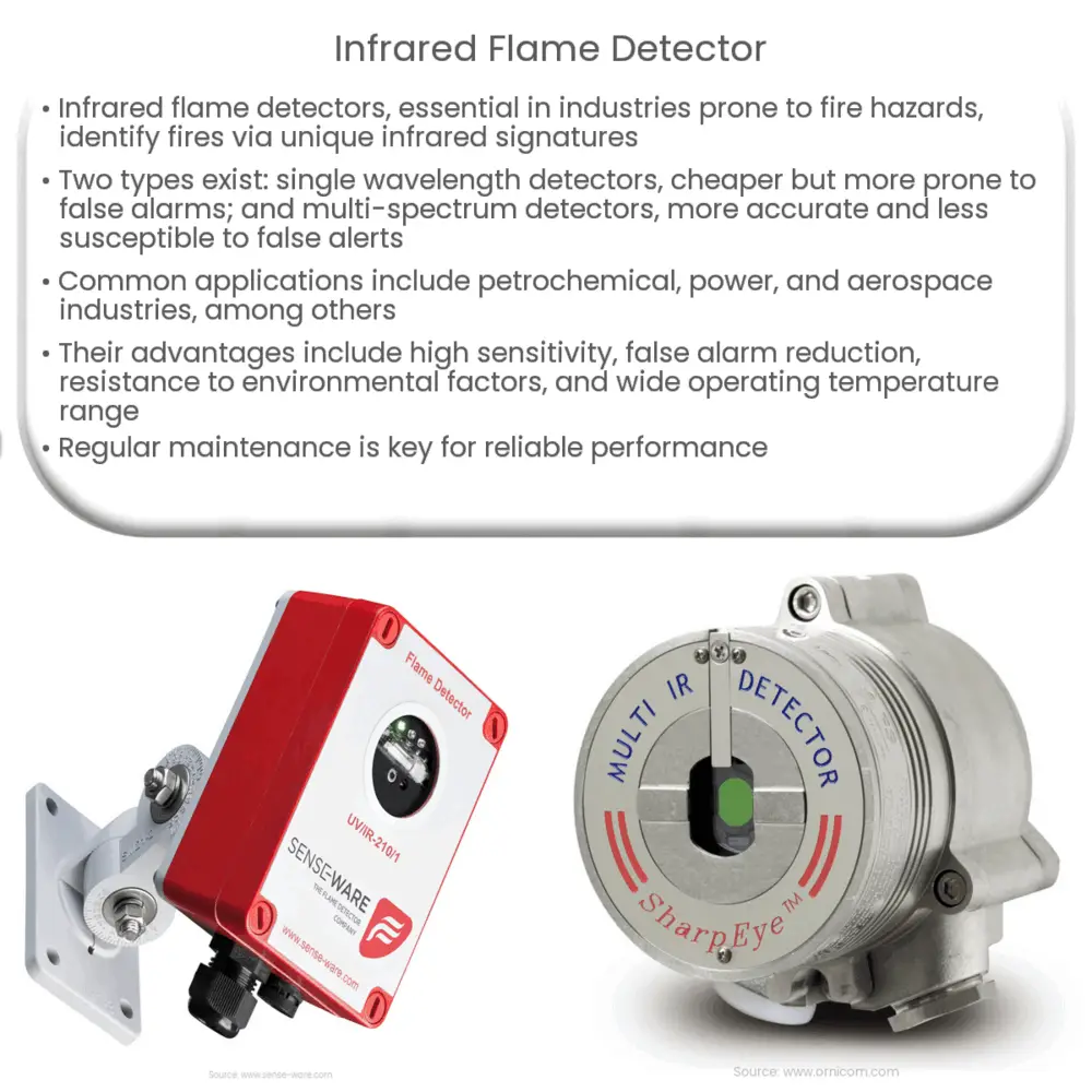 Infrared flame detector
