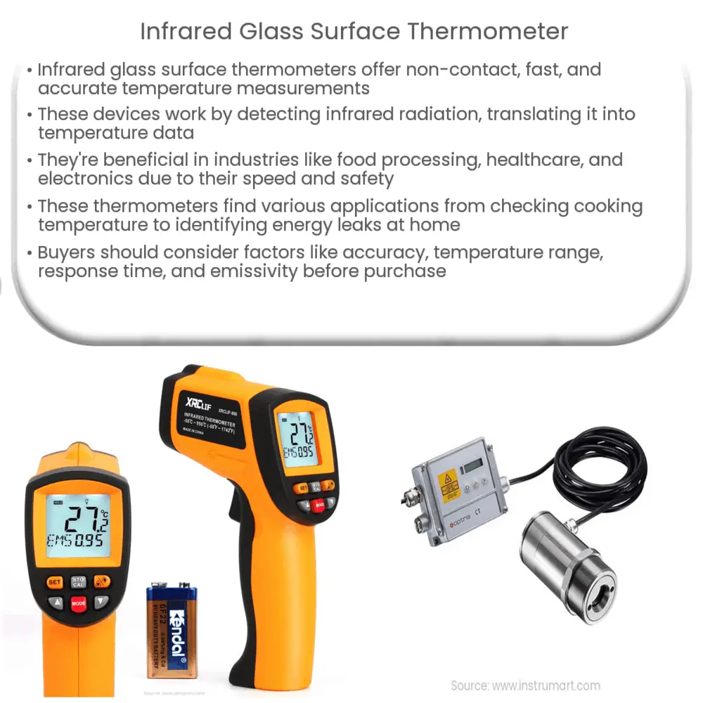 Infrared glass surface thermometer How it works, Application & Advantages