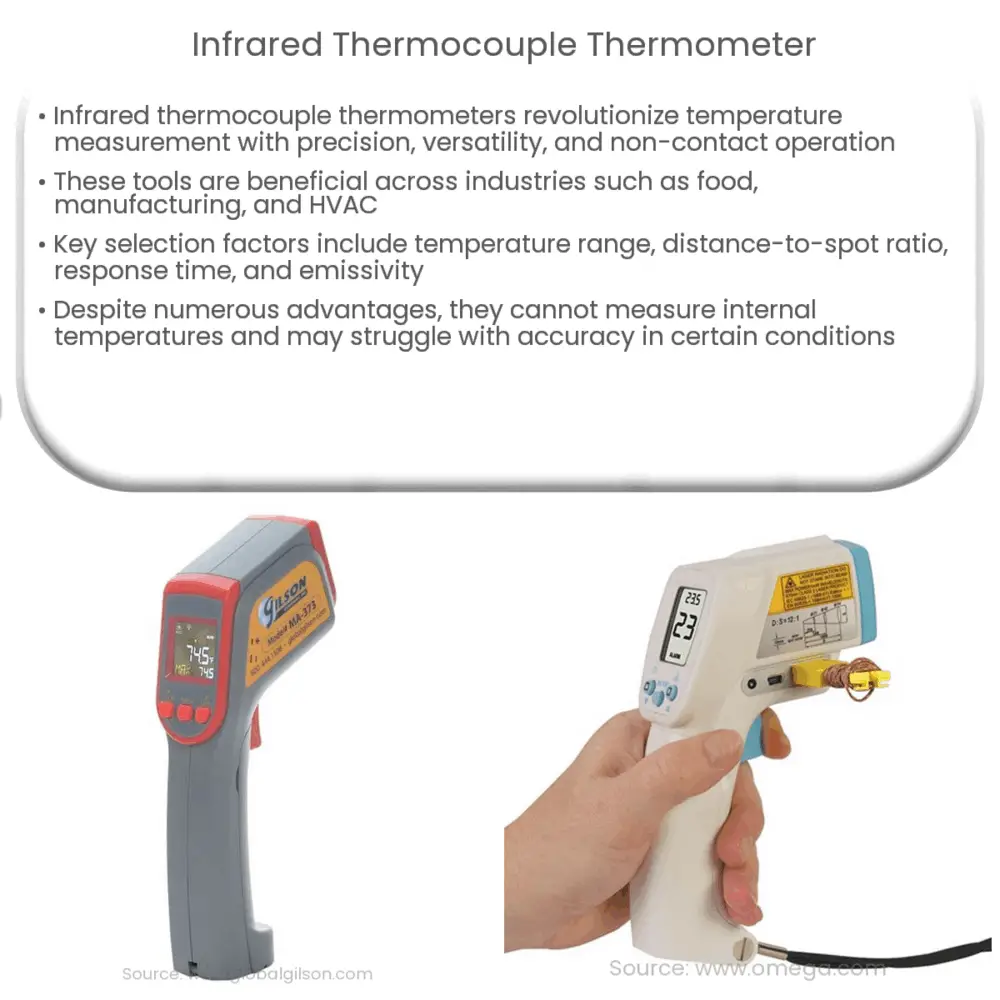 Infrared thermocouple thermometer How it works, Application & Advantages