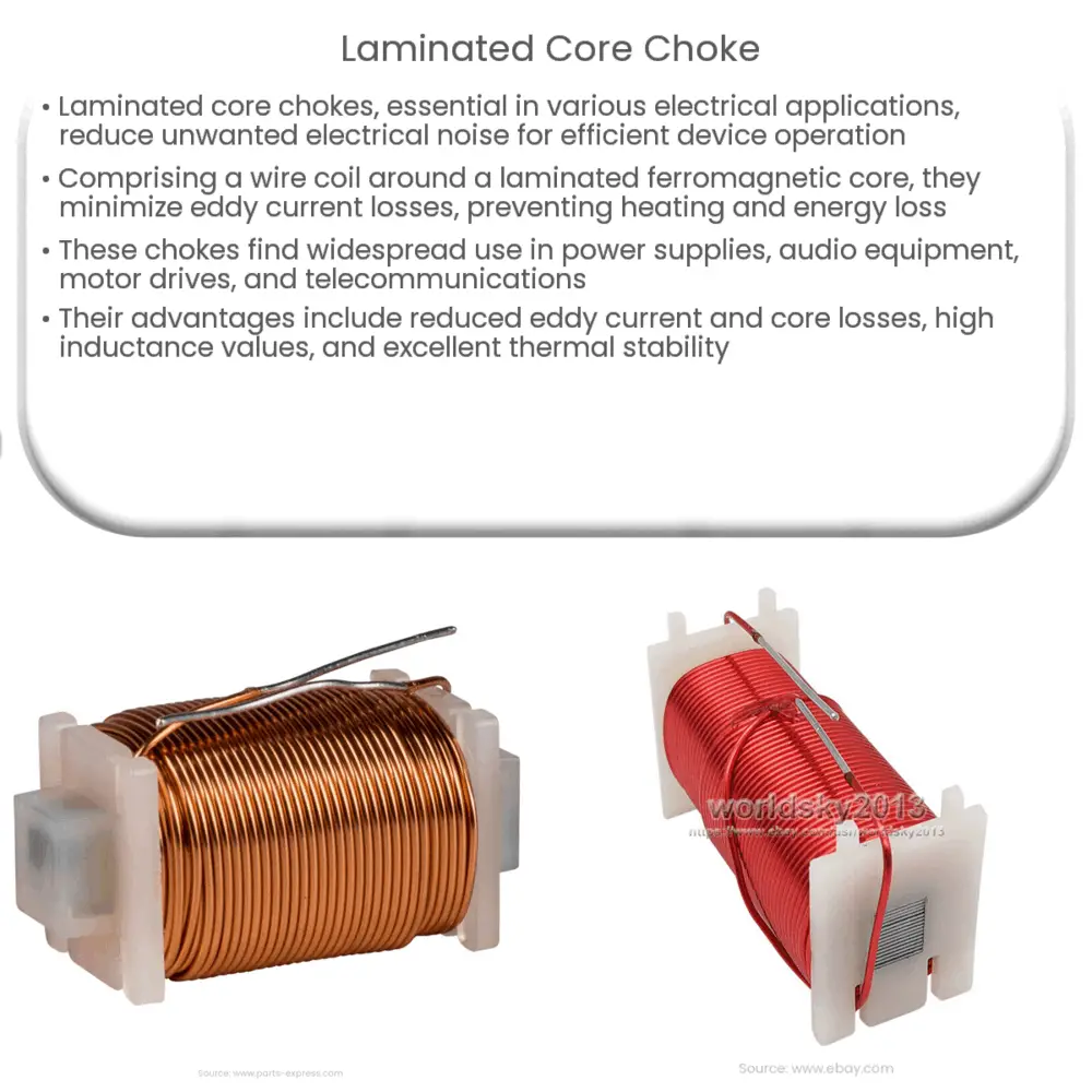 Laminated core choke