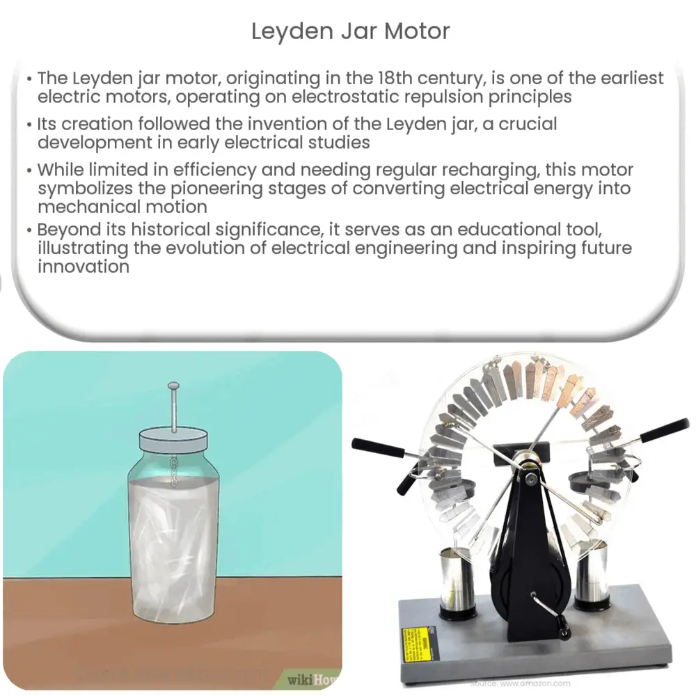 Leyden jar motor