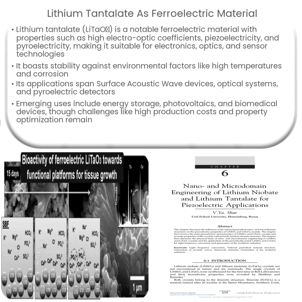 Lithium tantalate as Ferroelectric Material