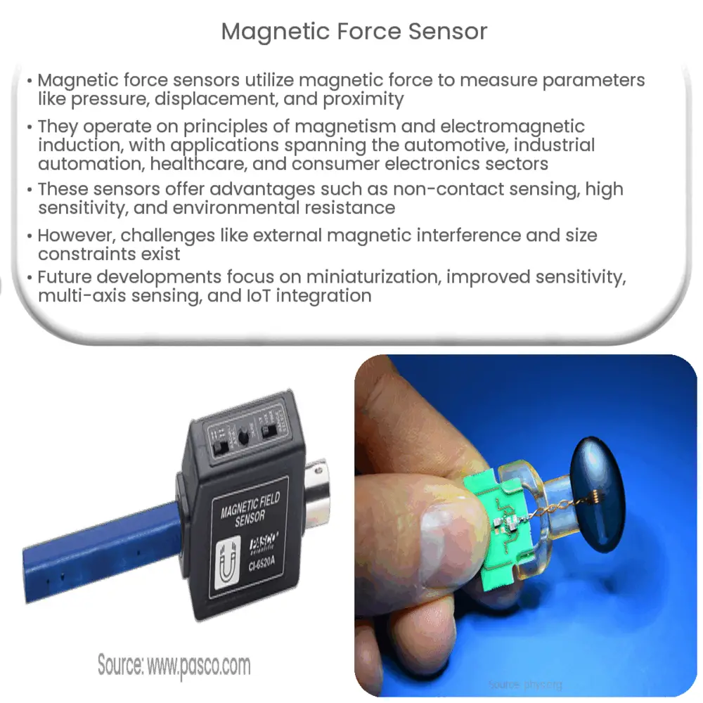 Magnetic force sensor