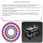 Magnetic helical gear