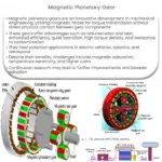 Magnetic planetary gear