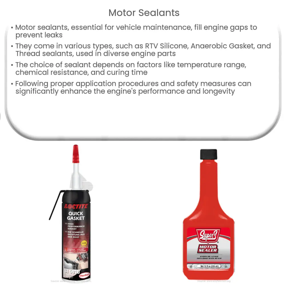 Motor Sealants How it works, Application & Advantages