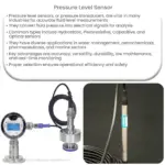 Pressure level sensor
