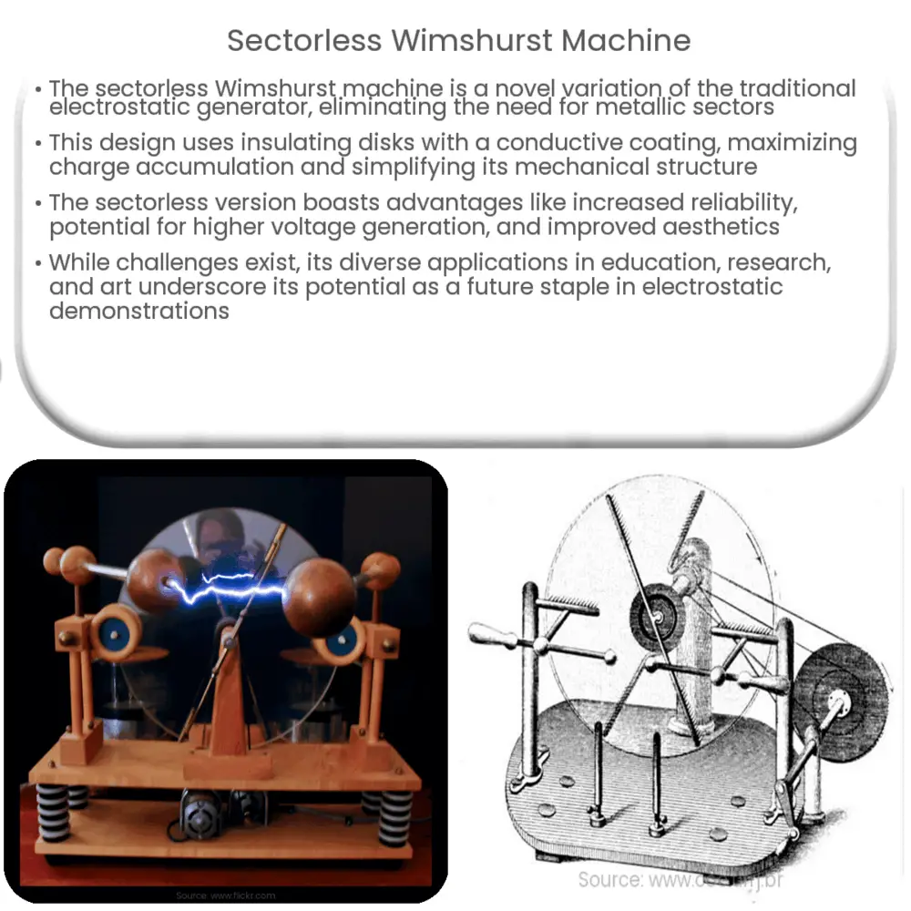 Sectorless Wimshurst machine