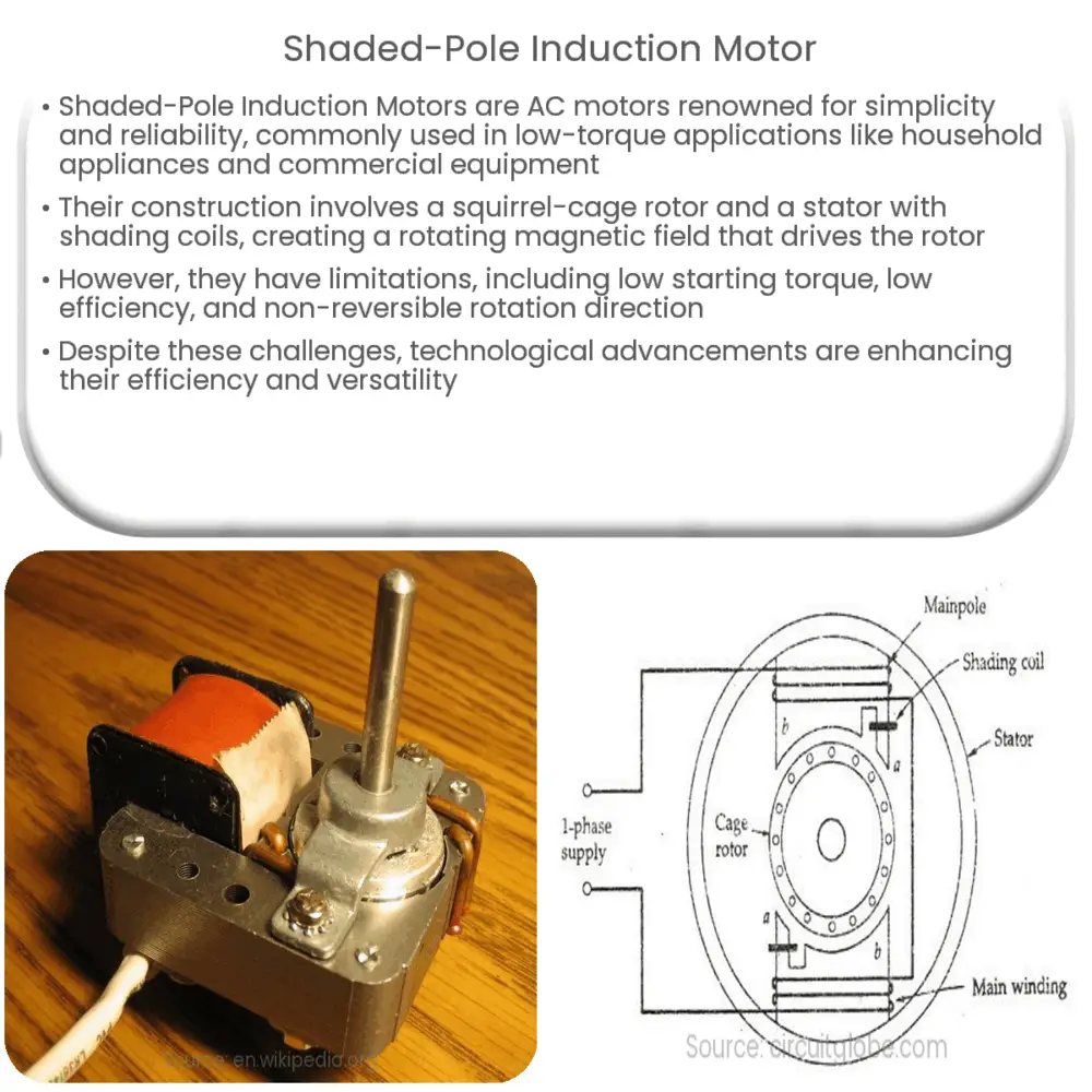 Shaded Pole Induction Motor How It Works Application And Advantages
